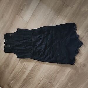 Black lace cocktail dress